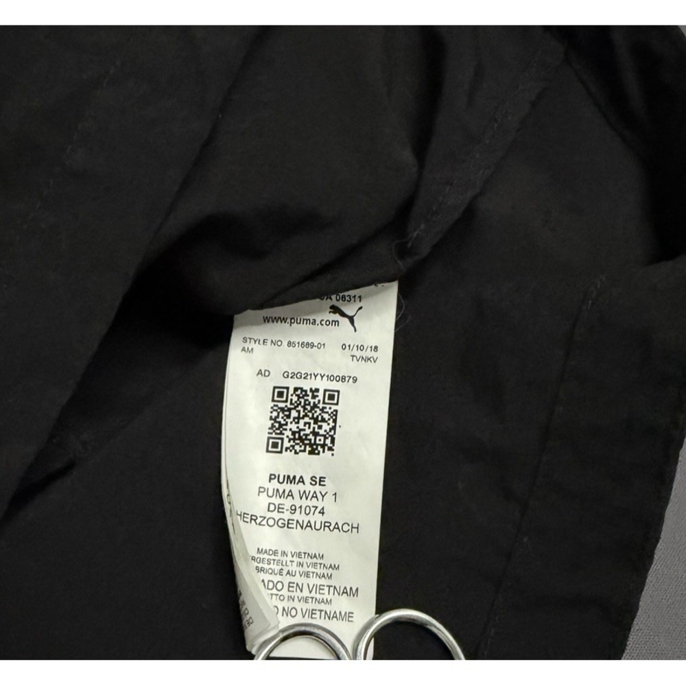 Puma Half Zip Pullover Windbreaker Jacket Women's Size Small Black Lightweight - Picture 6 of 14